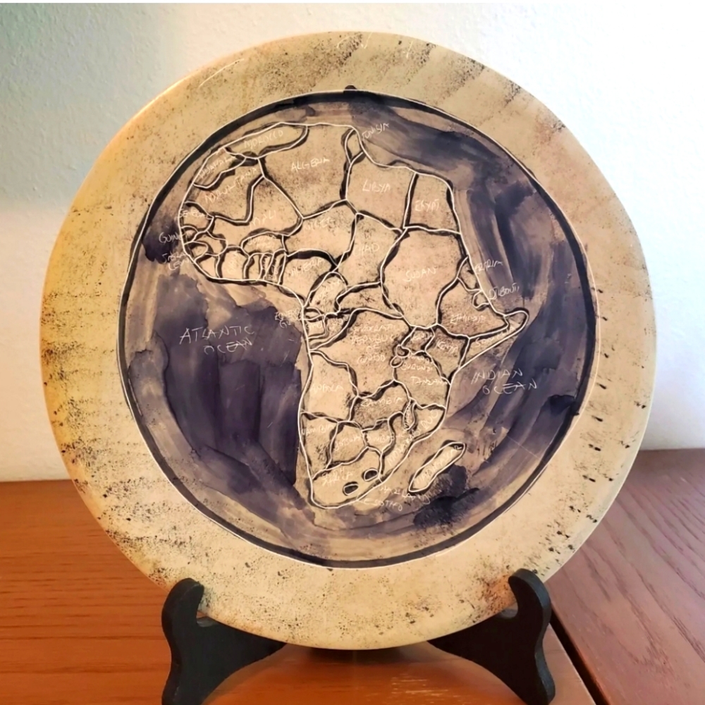 Kenya AFRICA soapstone Plate